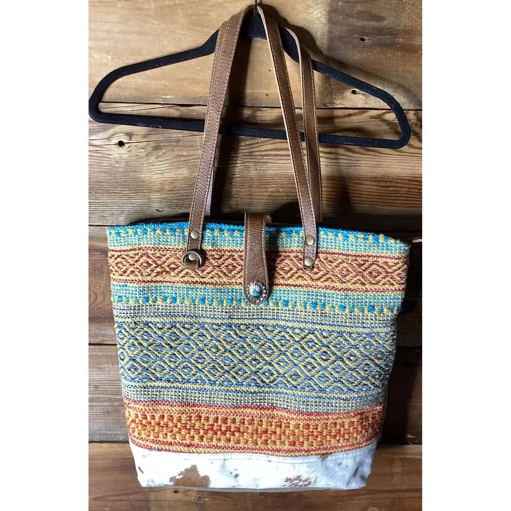 Myra Bag Tangerine Tote S-3942 Yellowstone Western Rustic Weekender Large